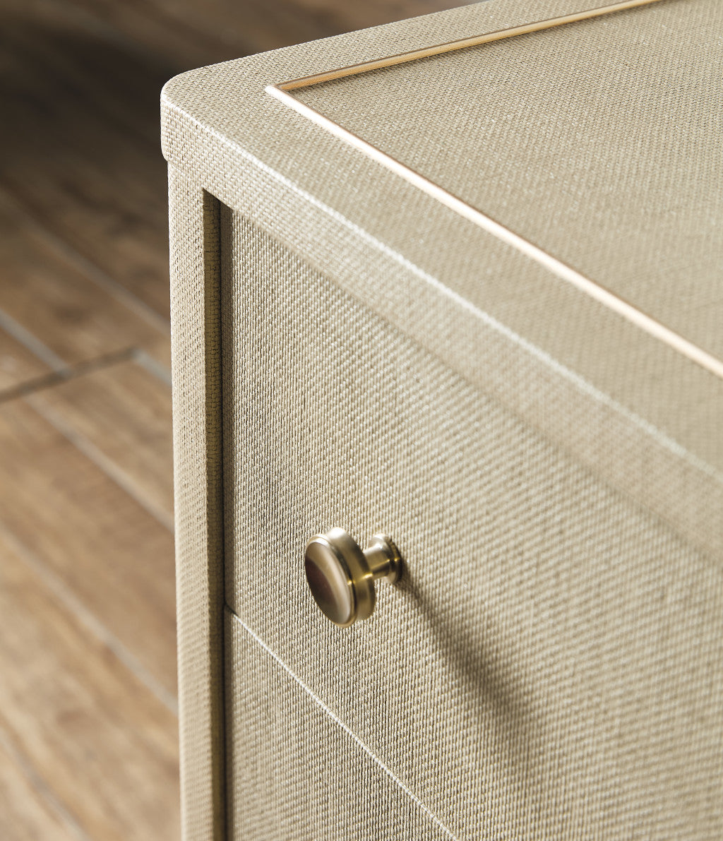 Archives Raffia Three-Drawer Chest