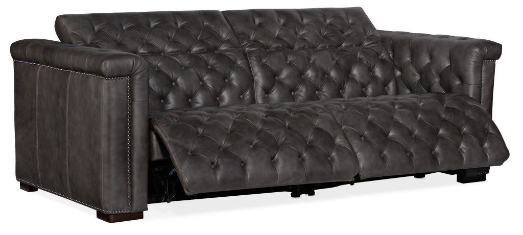 Savion 2 over 2 Sofa with Power Recline & Power Headrest
