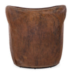Kato Leather Swivel Chair with Dark HOH