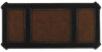 Telluride 76'' Executive Desk withLeather Panels