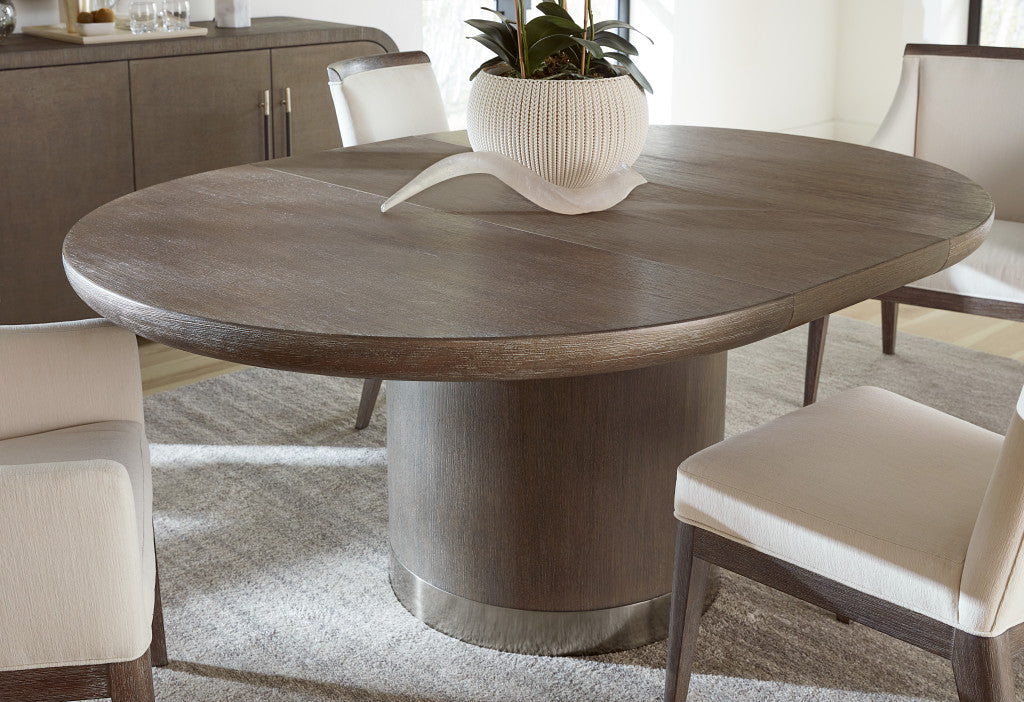 Modern Mood Round Dining Table with 1-18in Leaf