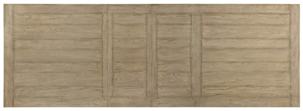 Ciao Bella 84in Trestle Table with 2-18in Leaves-Natural/Gray