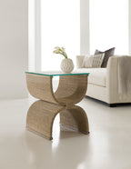 Melange Lenny Woven End Table