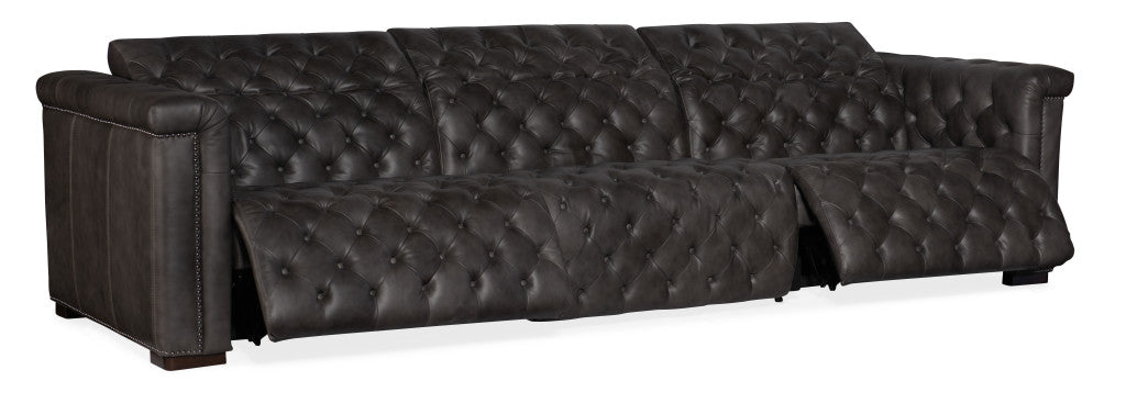 Savion Grandier Power Recliner Sofa with Power Headrest