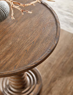 Commerce and Market Spindle Accent Table