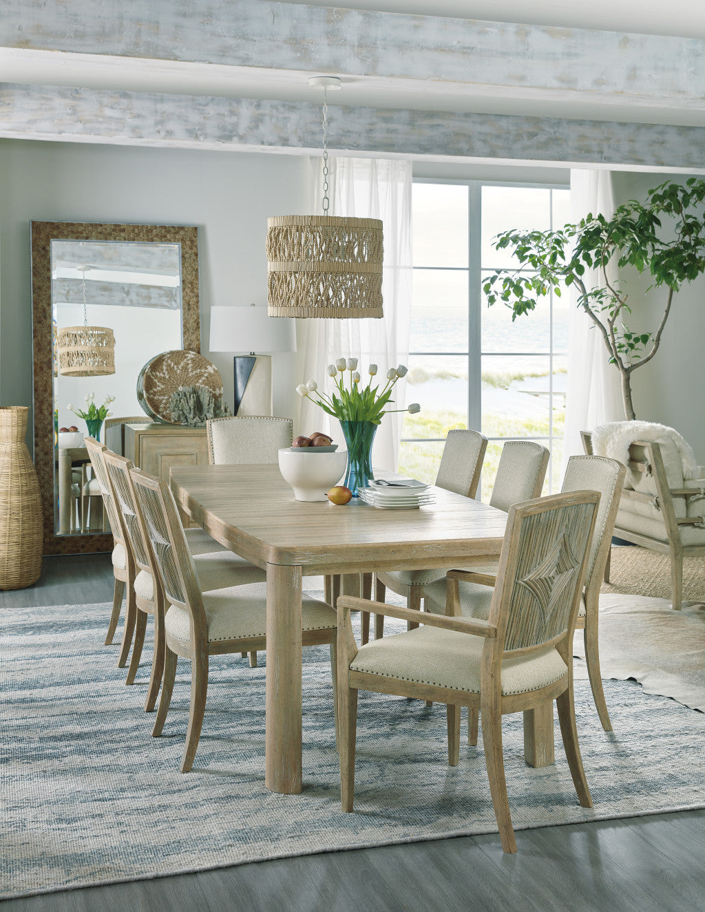 Surfrider Rectangle Dining Table with 1-18in Leaf
