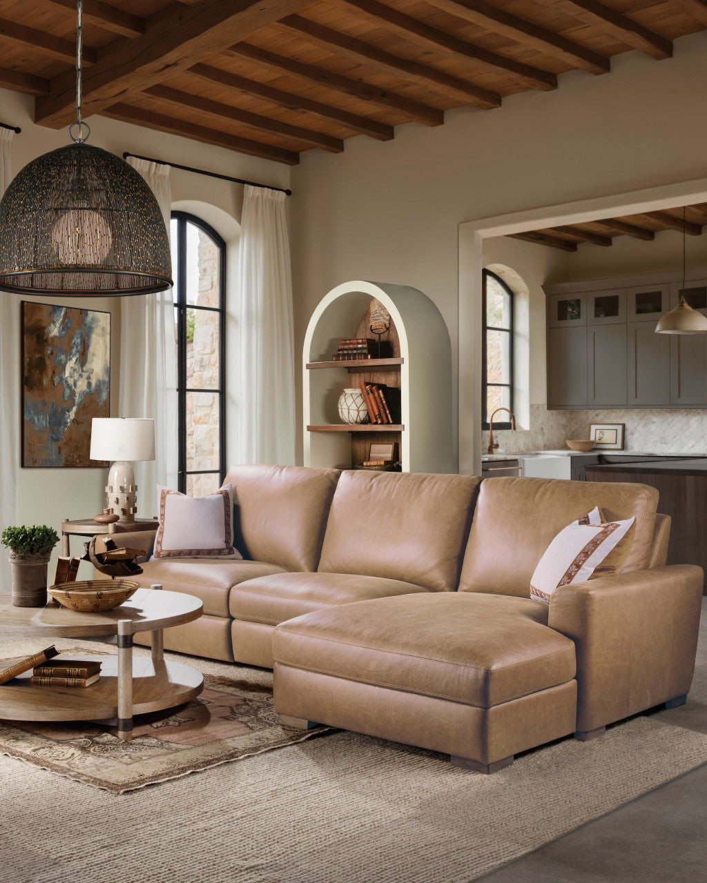 Vineyard Row Round End Table