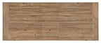Vineyard Row Rectangle Dining Table with Two 20-inch Leaves