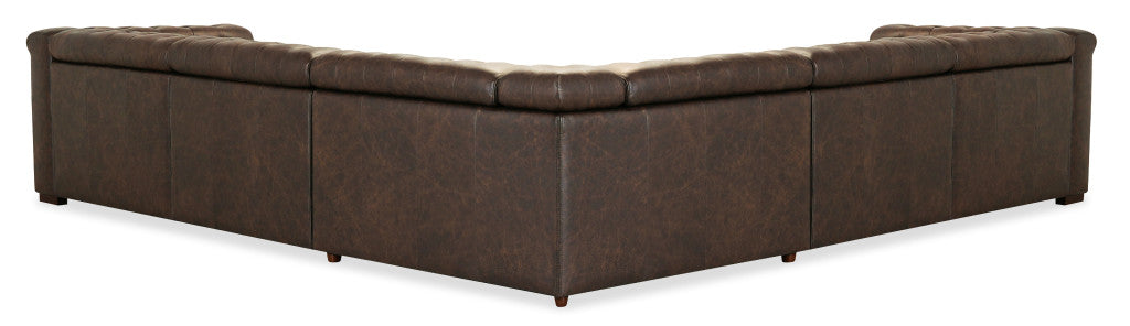 Savion Deux 5 Seat Sectional with Four Power Recliners and Six Power Headrests