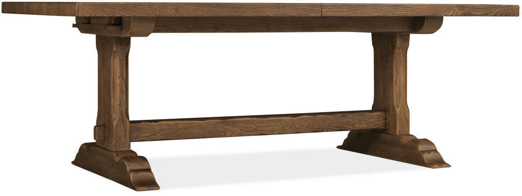 Driftwood Rectangle Dining Table with Two 20-inch Leaves