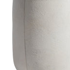Ash Leather Ottoman