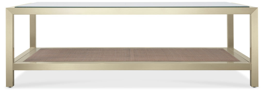 Melange Raising Cane Cocktail Table