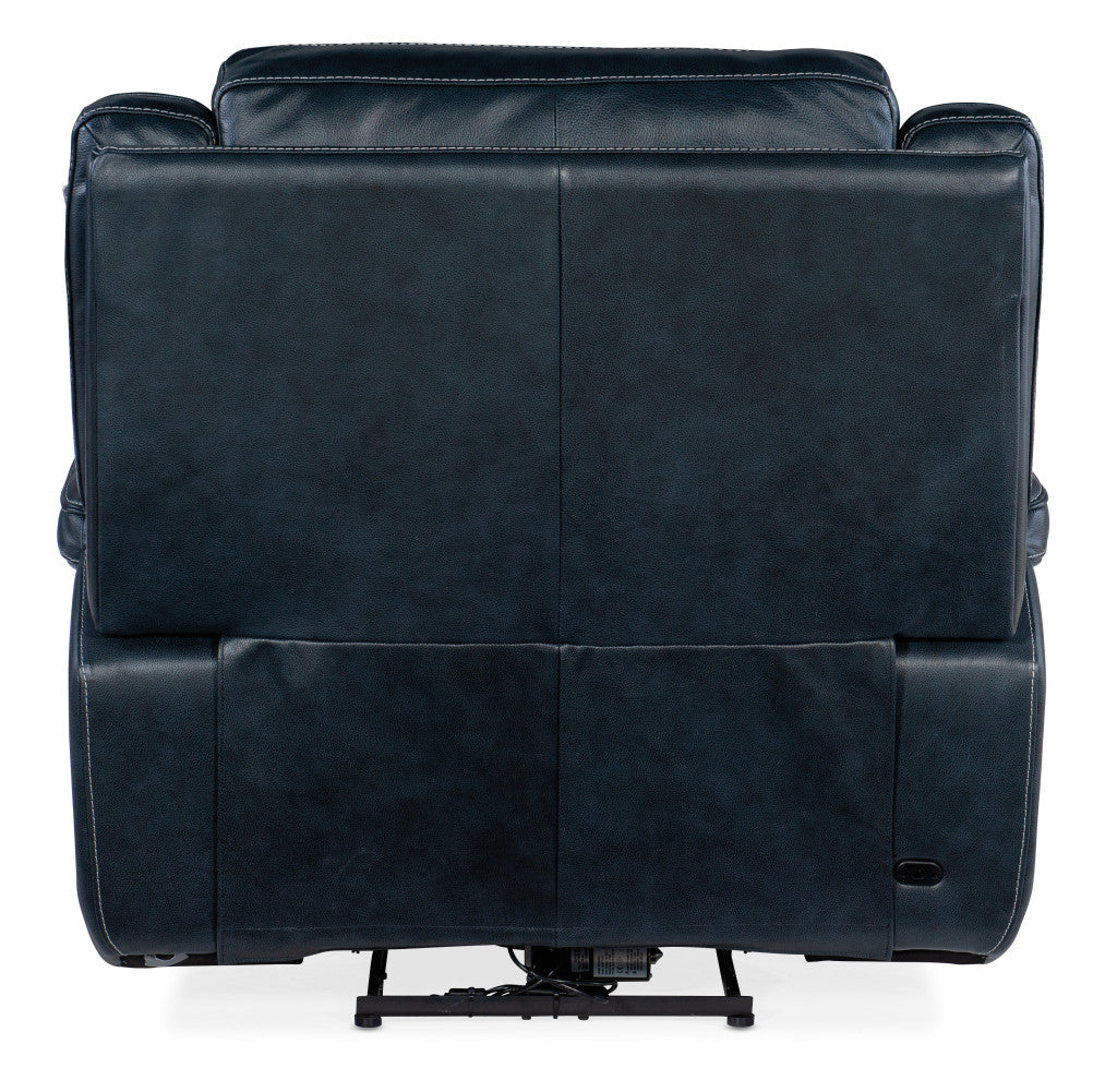 Montel Lay Flat Power Recliner with Power Headrest & Lumbar