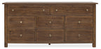Driftwood Eight-Drawer Dresser