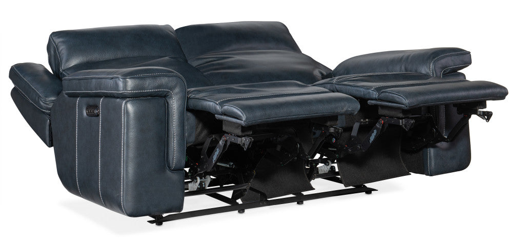 Montel Lay Flat Power Loveseat with Power Headrest & Lumbar