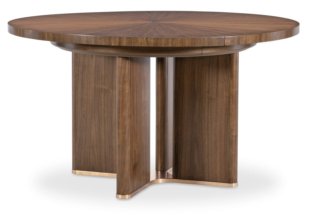 Eleana Round Dining Table with One 20-inch Leaf