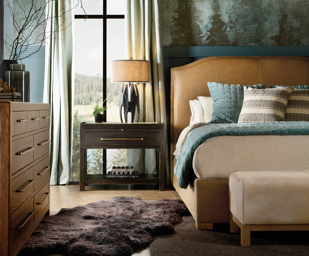 Driftwood Queen Upholstered Bed