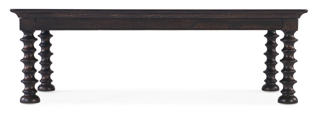 Big Sky Turned Leg Cocktail Table