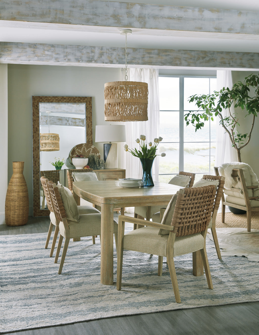 Surfrider Rectangle Dining Table with 1-18in Leaf
