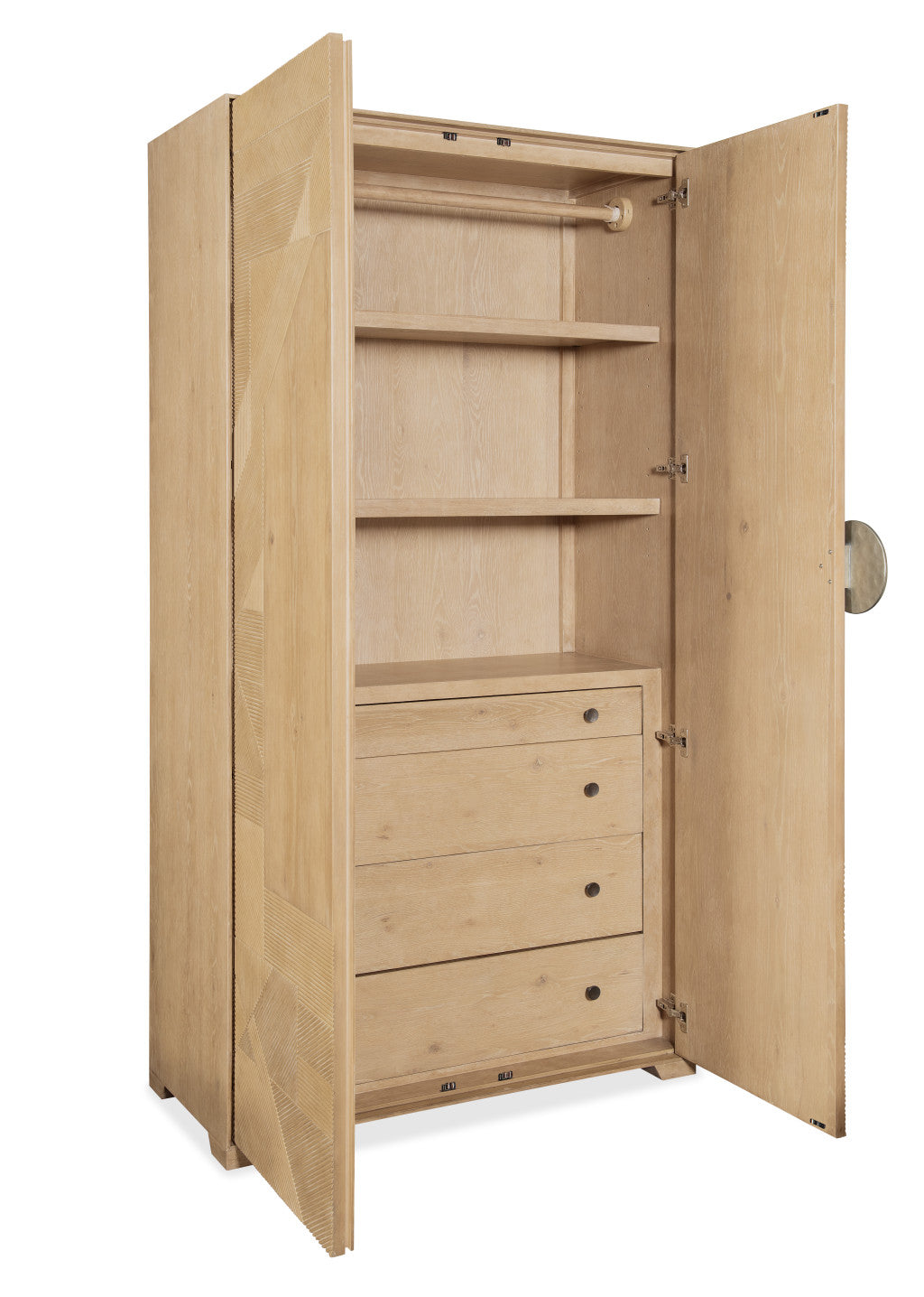 Retreat Split Rattan Wardrobe
