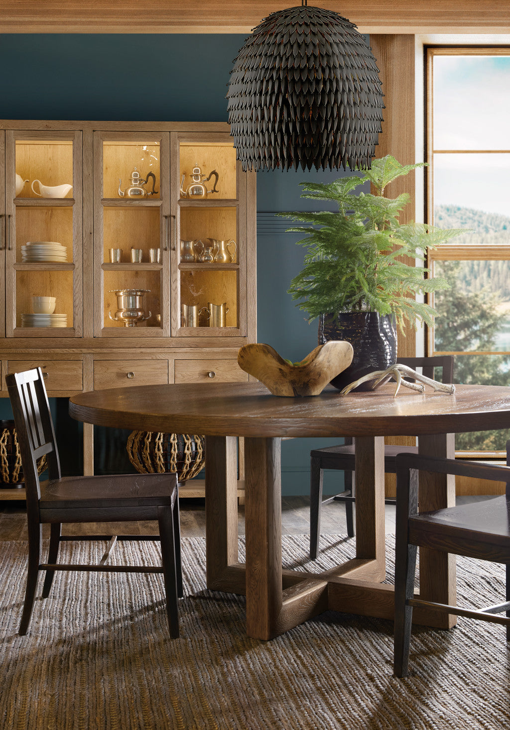 Driftwood 72in Round Dining Table