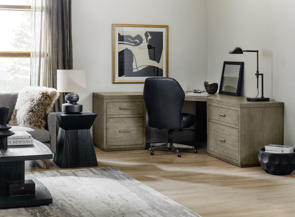 Linville Falls Corner Desk with Two Files