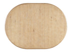 Retreat Pole Rattan Round Dining Table with 1-20in Leaf