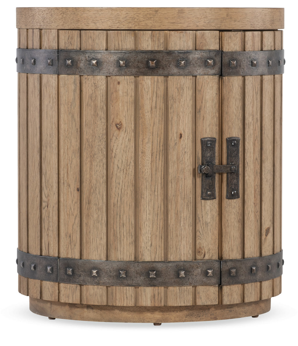 Vineyard Row Wine Barrel End Table