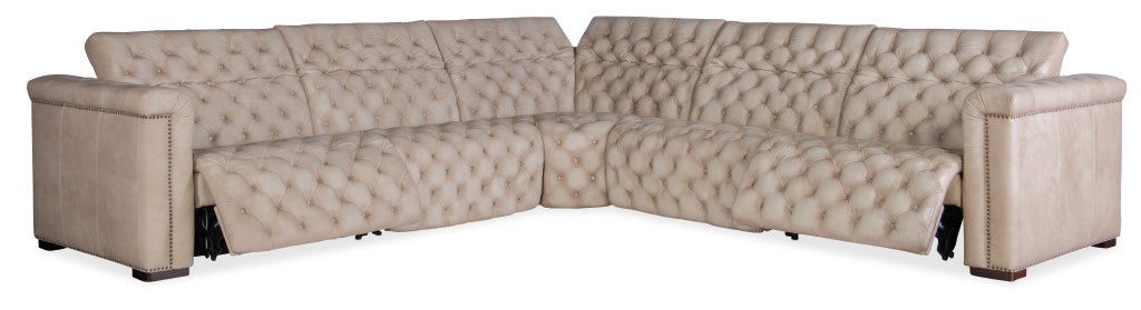 Savion Grandier 5-Piece Sectional with Power Recline & Power Headrest