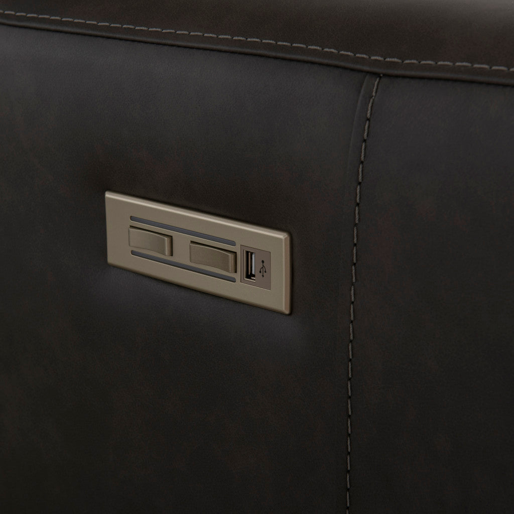 Germain Leather Power Motion Sofa
