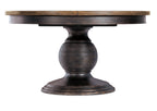 Americana Round Pedestal Dining Table with 1-22in Leaf