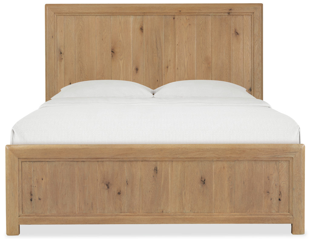 Driftwood King Panel Bed