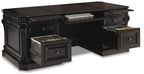 Telluride 76'' Executive Desk withLeather Panels