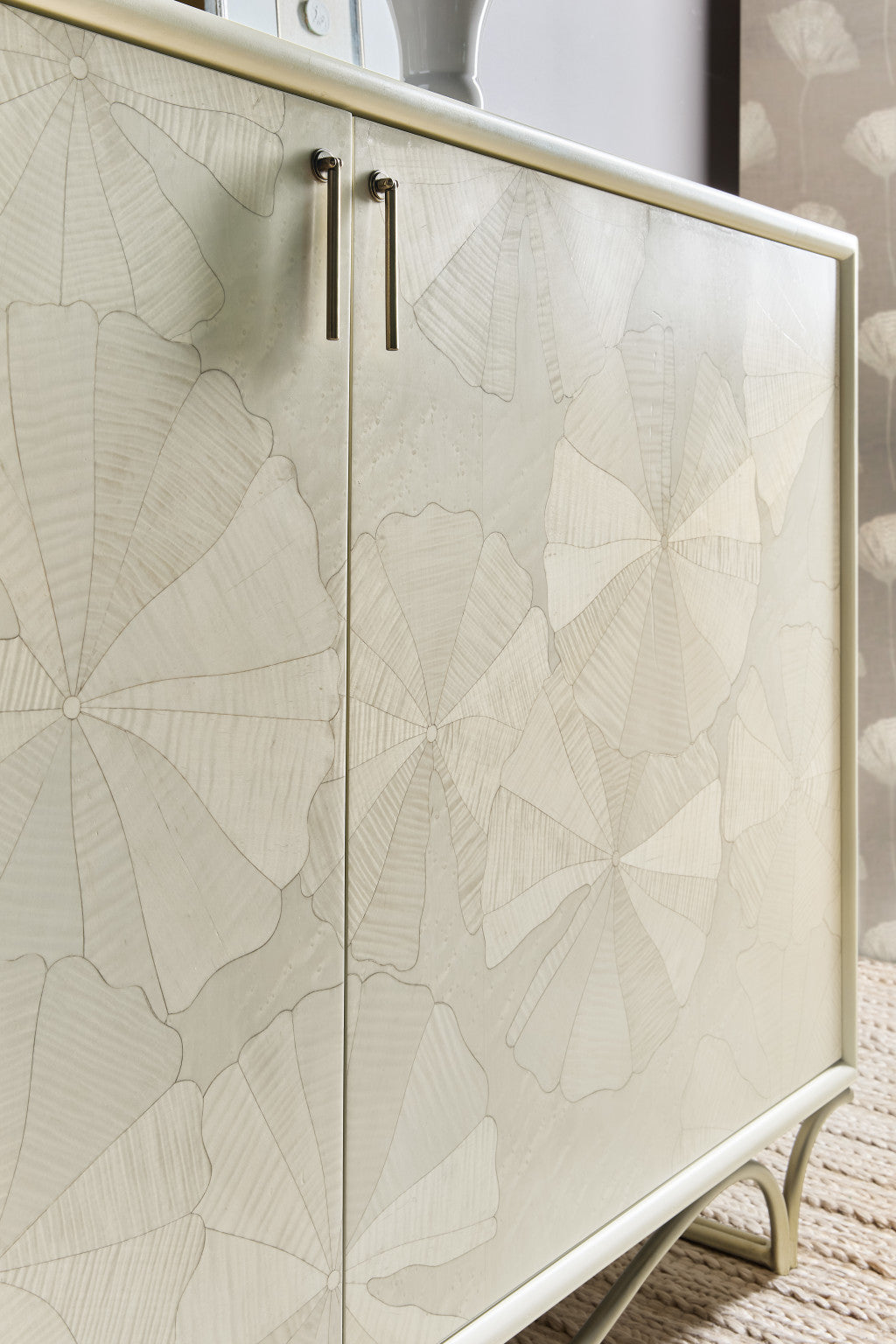 Melange White Lotus Hall Chest